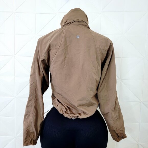 Lululemon Women's Frontier Brown Always Effortless Full-Zip Basic Jacket Size 6 - Picture 6 of 10